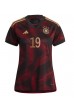 Duitsland Leroy Sane #19 Voetbaltruitje Uit tenue Dames WK 2022 Korte Mouw